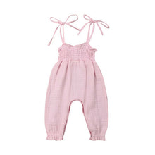 Load image into Gallery viewer, 2019 Summer Kids Toddler Baby Girls Sleeveless Bandage Rompers Jumpsuit Overalls Infant Girls Cotton Playsuit Clothes Outfits
