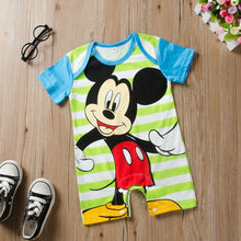 Load image into Gallery viewer, Mickey Baby Rompers Disney Infant Jumpsuits Outfits Newborn Baby Girl Clothes Boy Clothing Roupas Bebe Minnie Kids Clothing