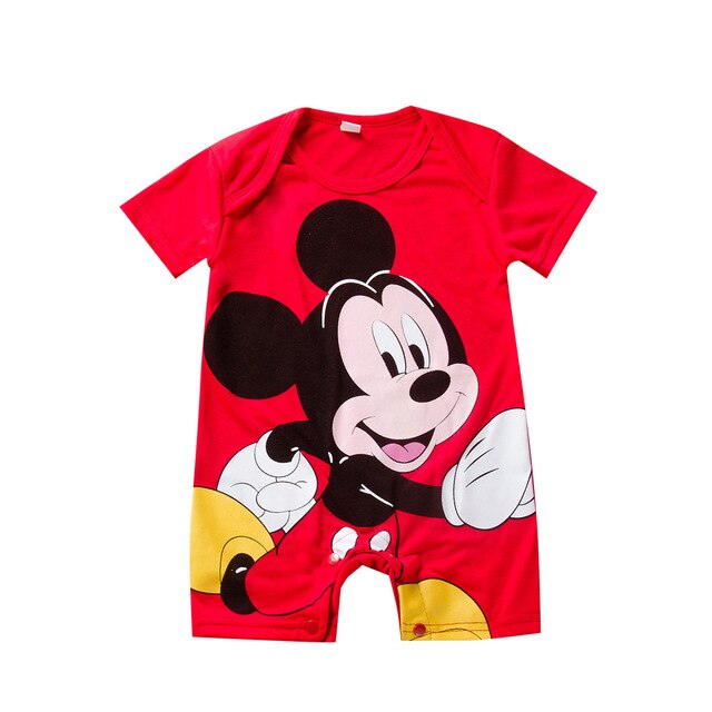 Mickey Baby Rompers Disney Infant Jumpsuits Outfits Newborn Baby Girl Clothes Boy Clothing Roupas Bebe Minnie Kids Clothing
