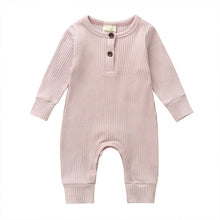 Load image into Gallery viewer, 2019 Baby Spring Autumn Clothing Newborn Infant Baby Boy Girl Cotton Romper Knitted Ribbed Jumpsuit Solid Clothes Warm Outfit