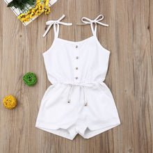 Load image into Gallery viewer, Emmababy Summer Newborn Baby Girl Clothes Solid Color Sleeveless Ruffle Strap Romper Jumpsuit One-Piece Outfit Sunsuit Clothes